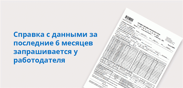 Справки с данными за последние шесть месяцев требуются работодателю