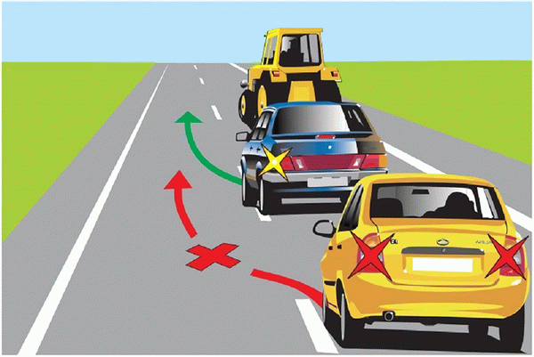 Обгон транспортных средств небезопасен