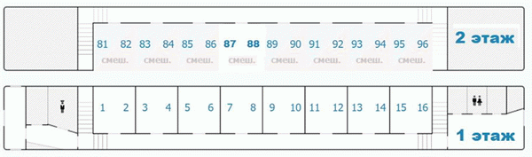 Места в двухэтажном вагоне купе схема
