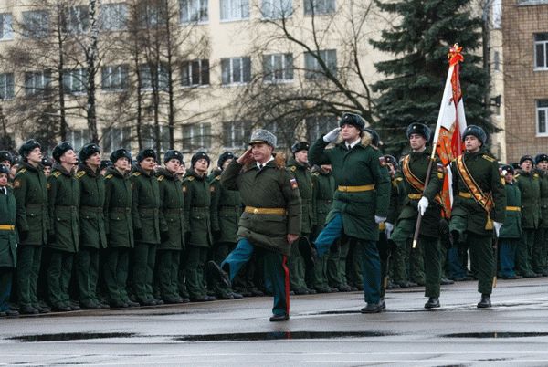 Вынос боевого знамени