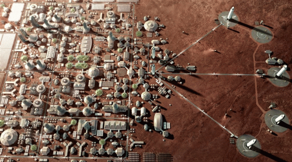 Будущие колонии на Марсе