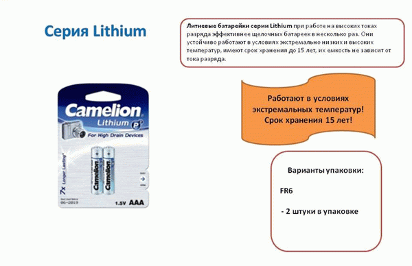 Срок службы литиевых батарей